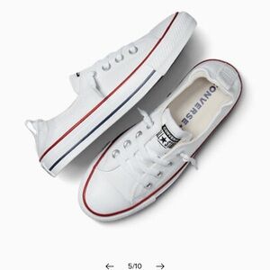 Like new converse shoreline slip shoes in white color